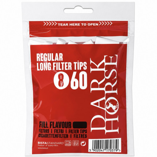 Фільтри для самокруток Dark Horse Rerular Long 8х22 мм (60 шт)