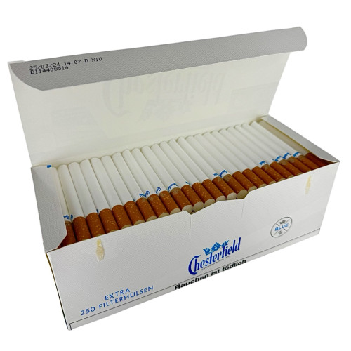 Гільзи для сигарет "CHESTERFIELD White" 250 шт.