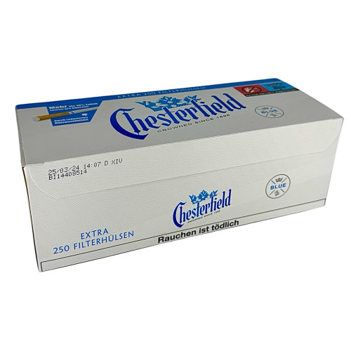 Гільзи для сигарет "CHESTERFIELD White" 250 шт.