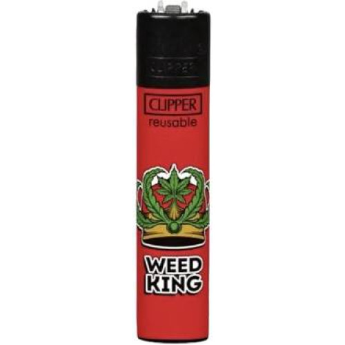 Запальничка Clipper mini "Weed King" #1