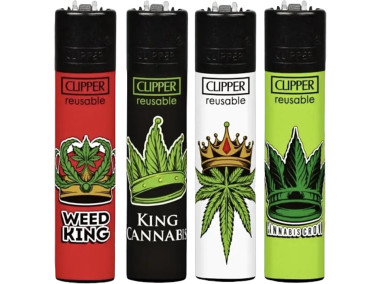 Запальничка Clipper mini "Weed King"