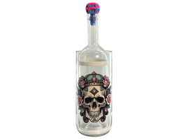 Водный бонг для курения из стекла «Skull Rose»