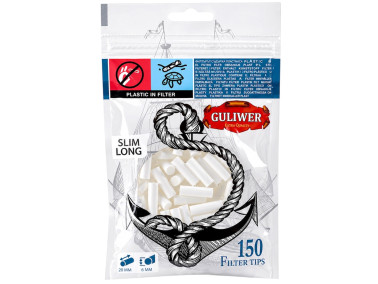 Фільтри для самокруток Guliwer Slim Long 6х20 мм 150шт