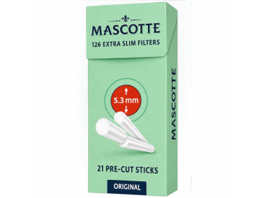 Фільтри для самокруток MASCOTTE EXTRA SLIM ORIGINAL 5,3х15 мм (126 шт)