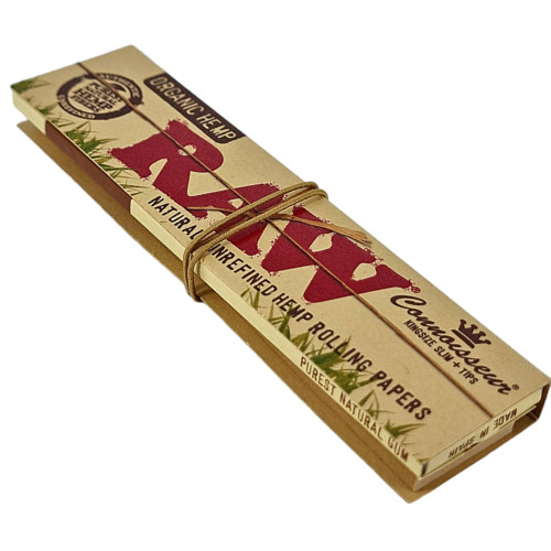 Папір для самокруток + фільтра RAW Connoisseur King Size Organic Hemp