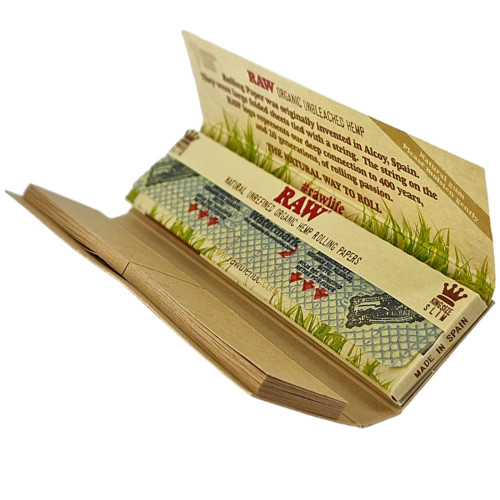 Папір для самокруток + фільтра RAW Connoisseur King Size Organic Hemp