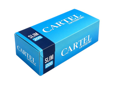 Гільзи для цигарок Cartel Slim Blue 6.5 200 шт