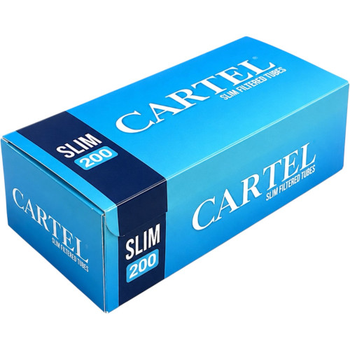 Гільзи для цигарок Cartel Slim Blue 6.5 200 шт
