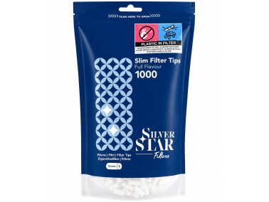 Фільтри для самокруток Silver Star 6х15мм 1000 шт.