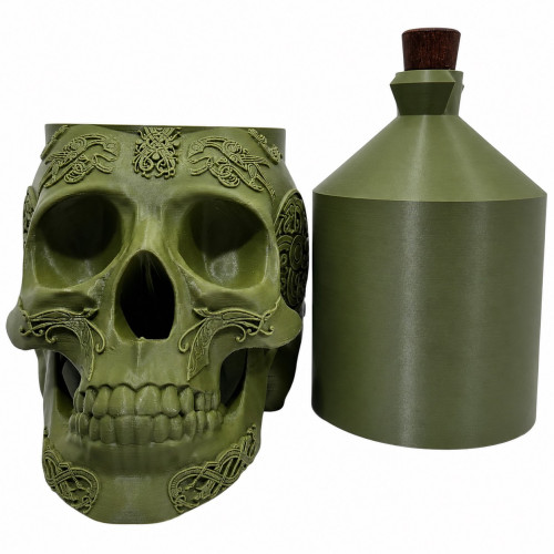 Акриловий водний для куріння Scull Green