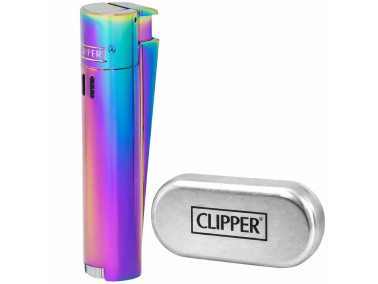 Запальничка Clipper Jet метал турбо  Chameleon