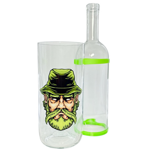 Воднік для куріня з скла «Weed Man Green»