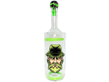 Воднік для куріня з скла «Weed Man Green»