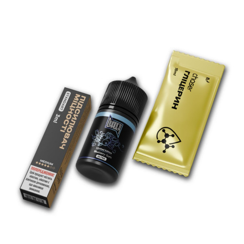 Набір для самозамісу Chaser Black Blueberry Gum 30 мл 50 мг зі смаком жуйки з чорницею
