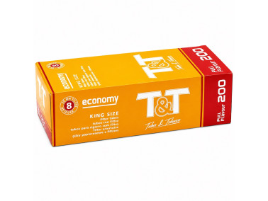Гильзы для цигарок T&T Tubes & Tobacco Economy 200 шт