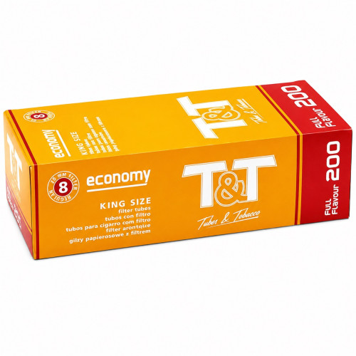 Гильзы для цигарок T&T Tubes & Tobacco Economy 200 шт