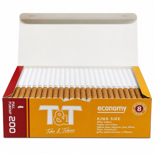 Гильзы для цигарок T&T Tubes & Tobacco Economy 200 шт