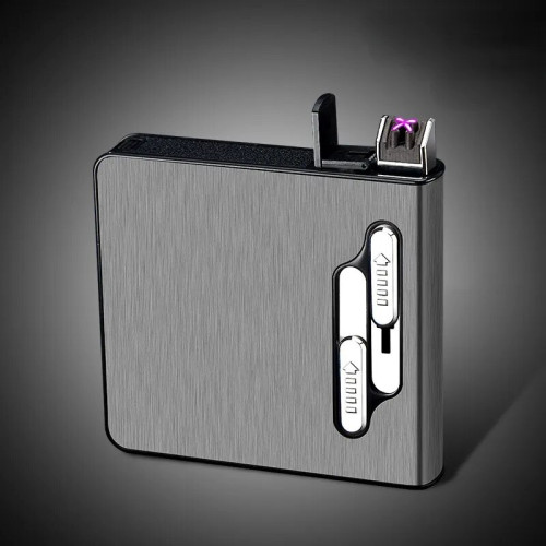 Портсигар с USB зажигалкой и автоподачей сигарет (16)