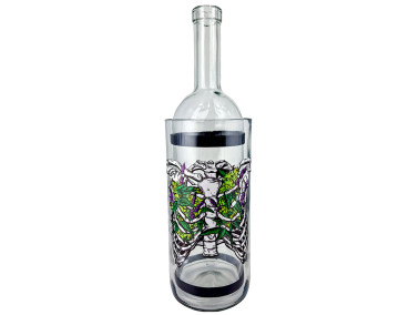 Воднік для куріня з скла «Weed Skeleton»