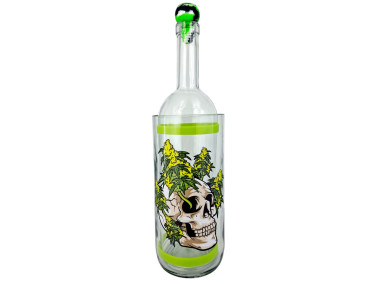 Воднік з скла для куріння «Weed Skull»
