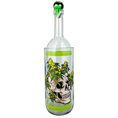 Воднік з скла для куріння «Weed Skull»