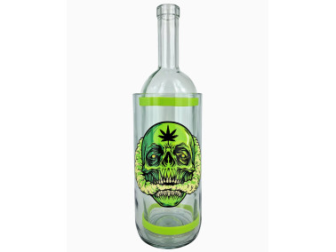 Водний бонг для куріння «Weed Skull Green»