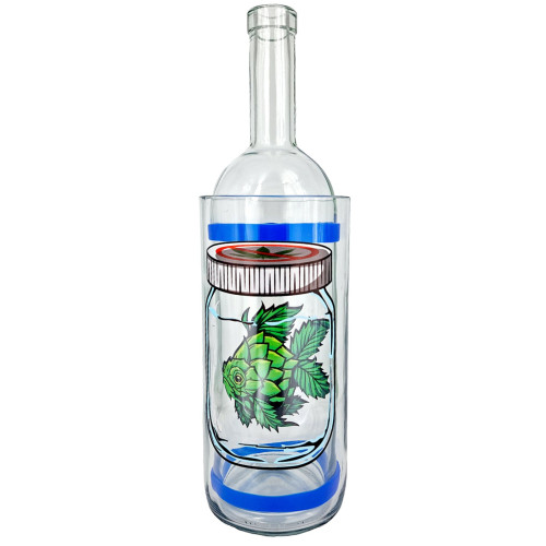 Водний бонг для куріння з скла «Weed Fish»