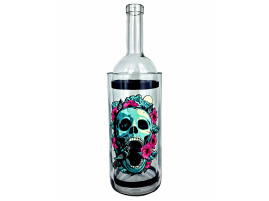 Водный бонг для курения из стекла «Weed Skull Rose»