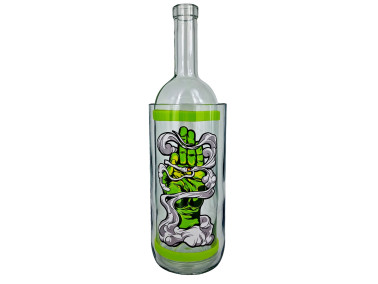 Водний бонг з скла для куріння «Weed Hend Green»