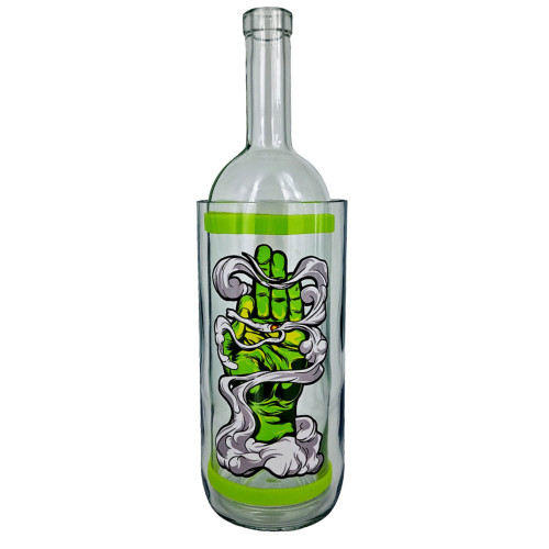 Водний бонг з скла для куріння «Weed Hend Green»