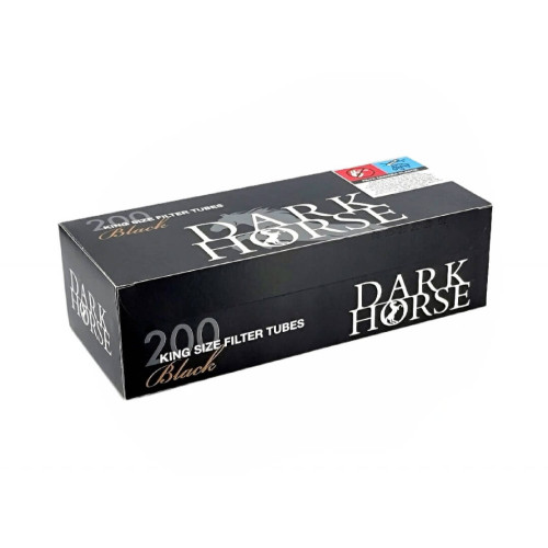 Гільзи для набивання сигарет Dark Horse Black (чорні) 200шт