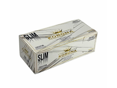 Гільзи для цигарок Korona Slim white 250 (білі)