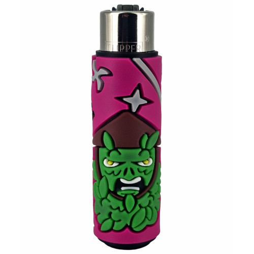 Запальничка Clipper "Coolest covers" в рожевому силіконовому чохлі
