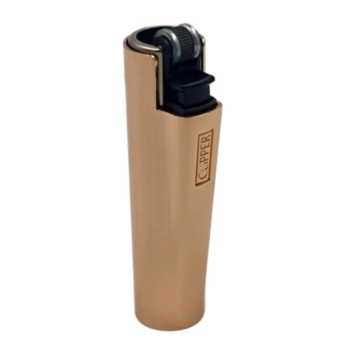 Запальничка Clipper Mini Metal Case Bronze у металевому чохлі