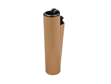 Запальничка Clipper Mini Metal Case Bronze у металевому чохлі