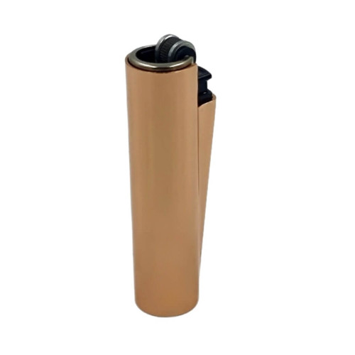 Запальничка Clipper Mini Metal Case Bronze у металевому чохлі
