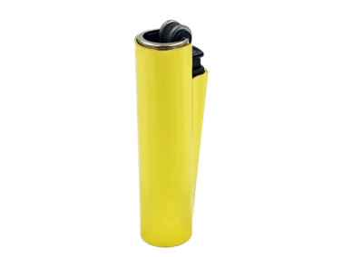 Запальничка Clipper Mini Metal Case Gold у металевому чохлі