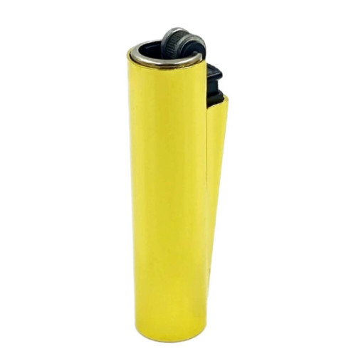 Запальничка Clipper Mini Metal Case Gold у металевому чохлі
