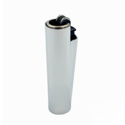 Запальничка Clipper Mini Metal Case Silver у металевому чохлі