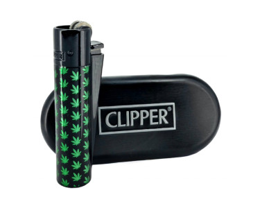 Запальничка Clipper Rasta Leaves Black