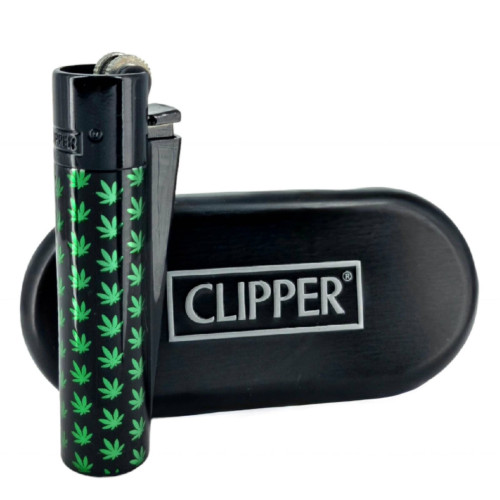 Запальничка Clipper Rasta Leaves Black