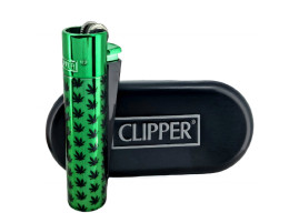 Запальничка Clipper Rasta Leaves  Green