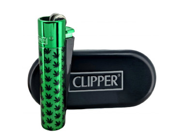Запальничка Clipper Rasta Leaves  Green