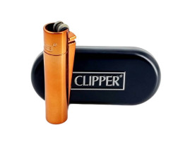 Зажигалка Clipper цвет глянцевая бронза