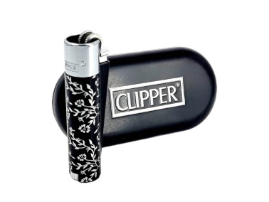 Запальничка Clipper метал Mini Flower Silver