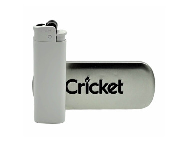 Запальничка Cricket Deluxe метал турбо White