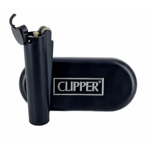 Зажигалка Clipper металл бензиновая (черный)