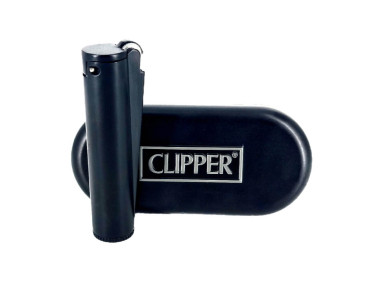 Запальничка Clipper метал бензиновий (чорний)