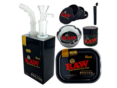 Набір для куріння з балером RAW BLACK