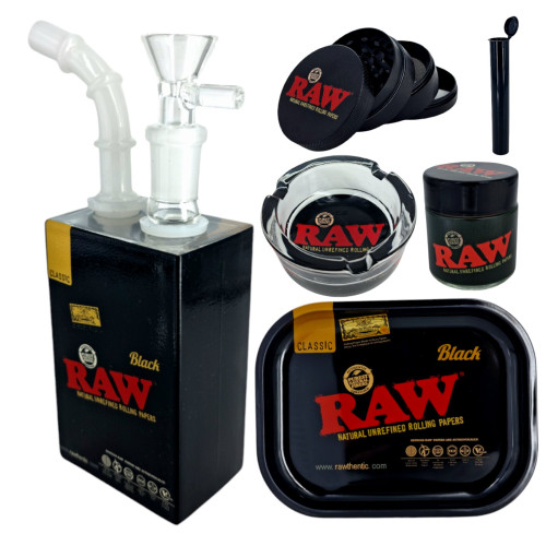 Набір для куріння з балером RAW BLACK